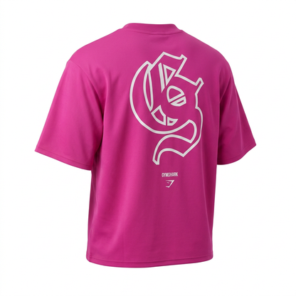 GYMSHARK Performance T-Shirt Super-Set Pink
