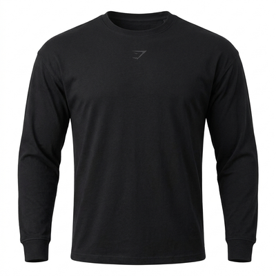 GYMSHARK Power Long Sleeve T-Shirt Black