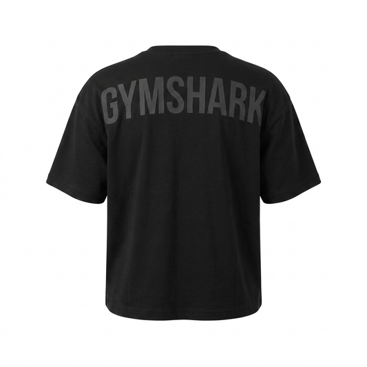 GYMSHARK Power Oversized T Shirt Black