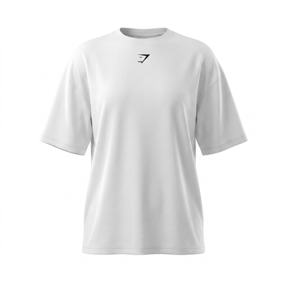 GYMSHARK Power Oversized T Shirt White
