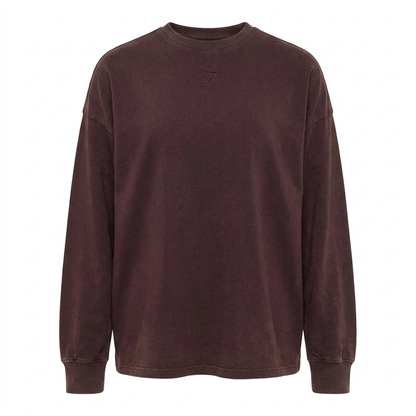 GYMSHARK Power Washed Long Sleeve Top