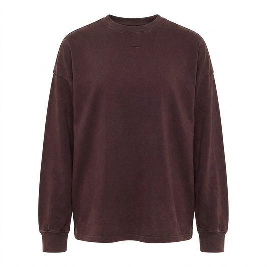 GYMSHARK Power Washed Long Sleeve Top