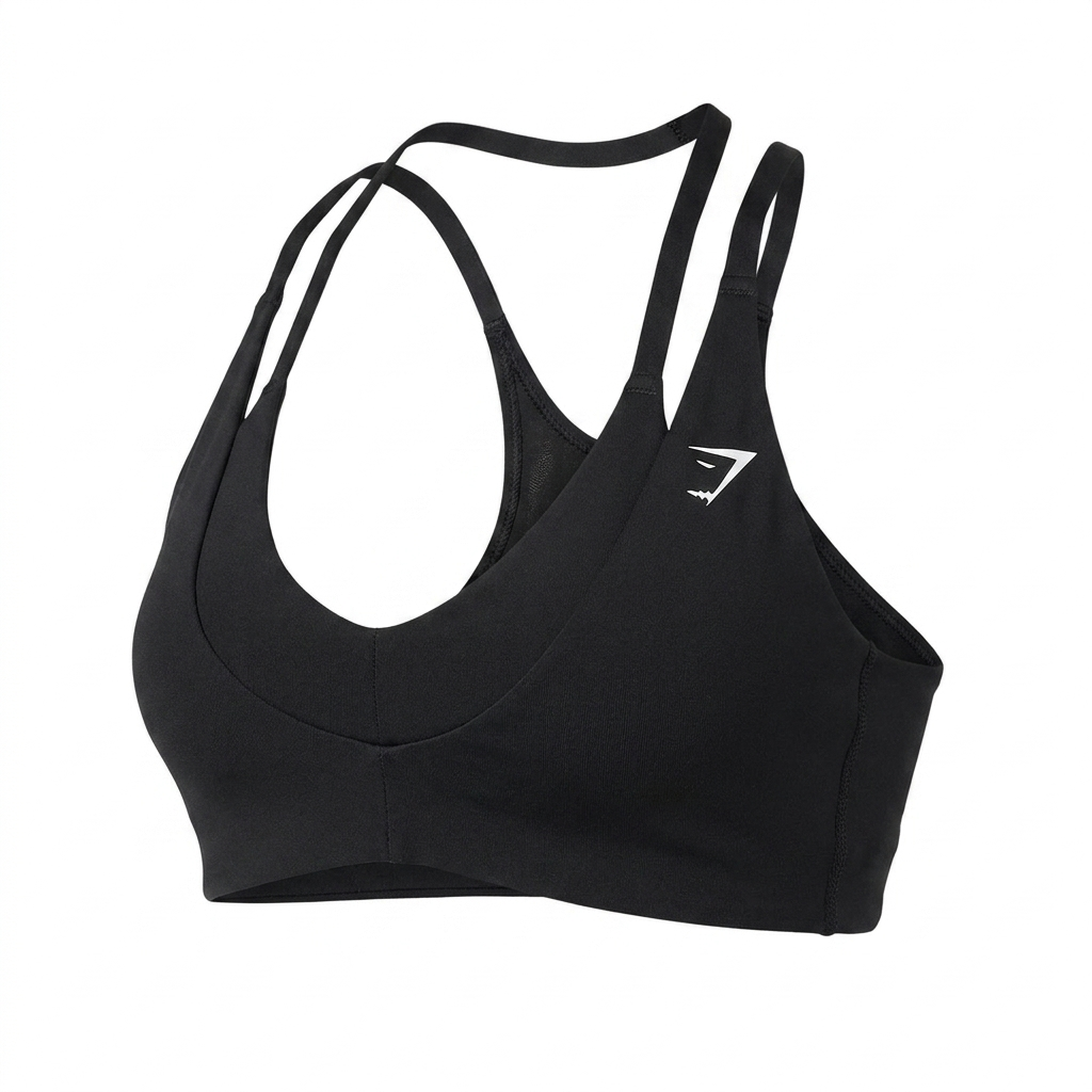 Women's Gymshark Reps T Back Sports Bra Black