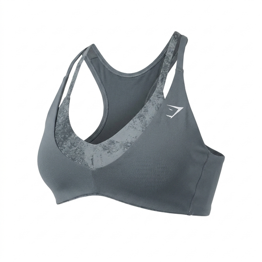 Women's Gymshark Reps T Back Sports Bra Iron Blue