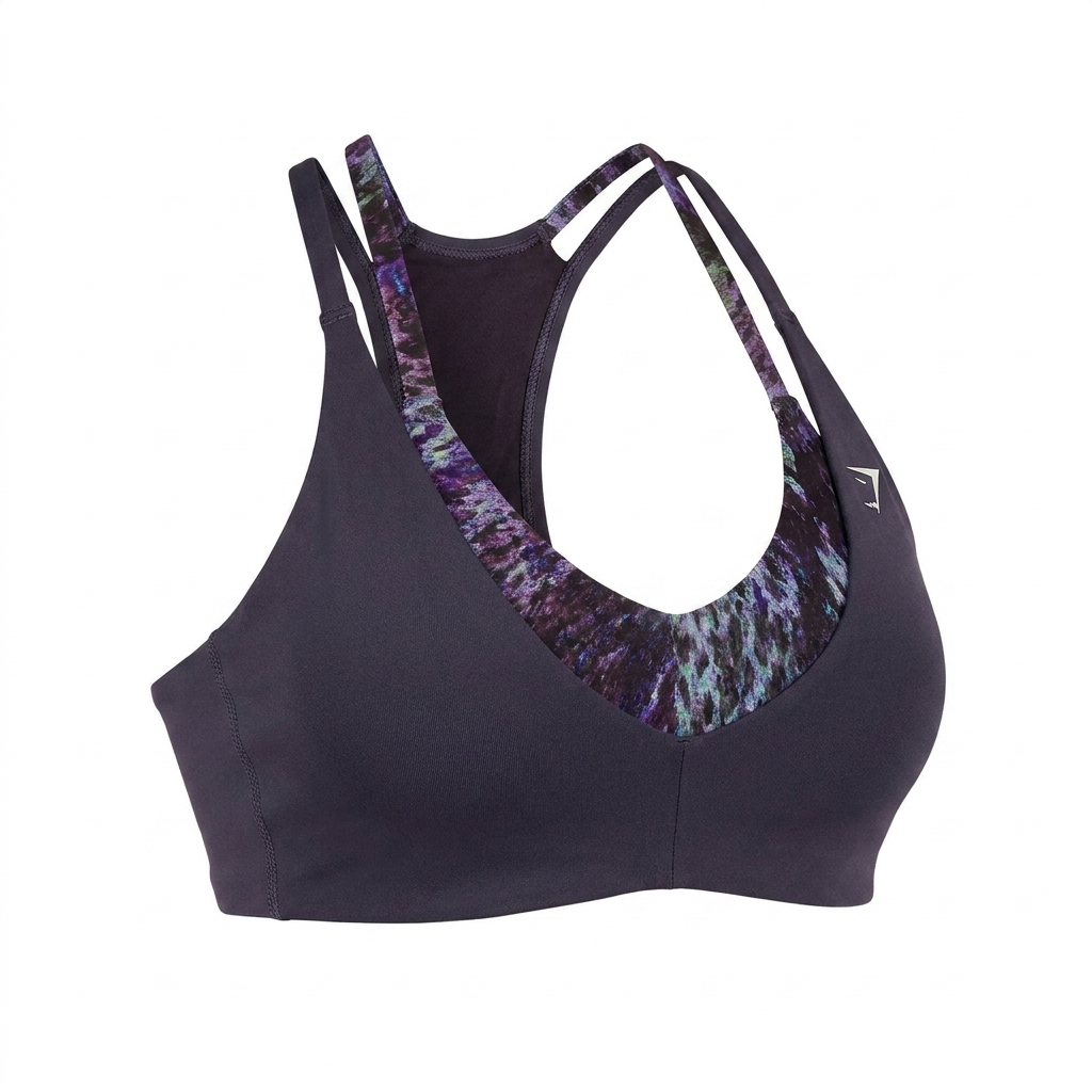 Women's Gymshark Reps T Back Sports Bra Midnight Purple