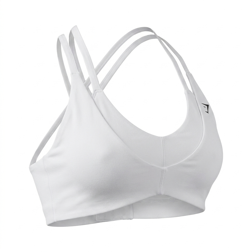 Women's Gymshark Reps T Back Sports Bra White