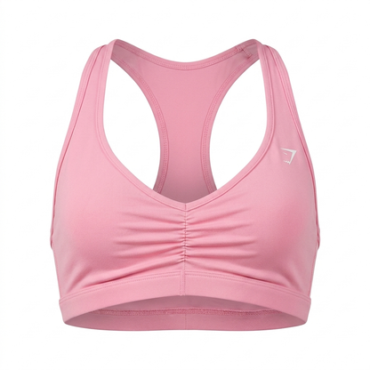 GYMSHARK Ruched Sports Bra 2.0 Poise Pink