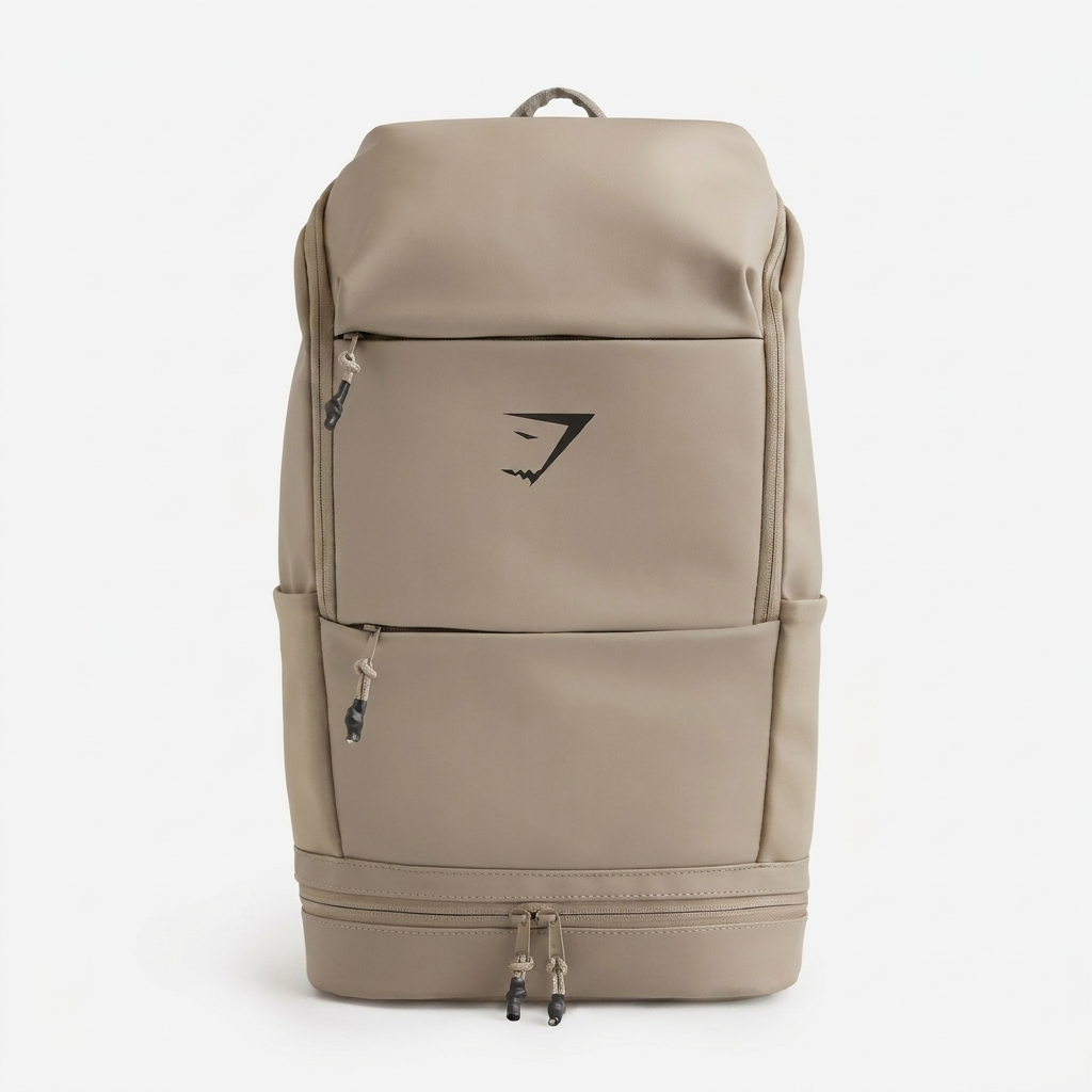 GYMSHARK Sleek Backpack Cement Brown