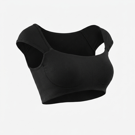 Women's Gymshark Soft Sculpt Cap Sleeve Bralette Black