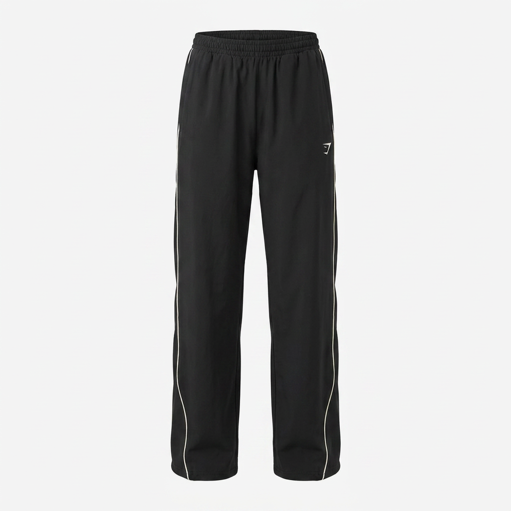 Women's Gymshark Stitch Feature Woven Pants Black