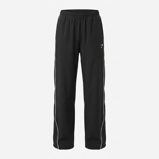Women's Gymshark Stitch Feature Woven Pants Black