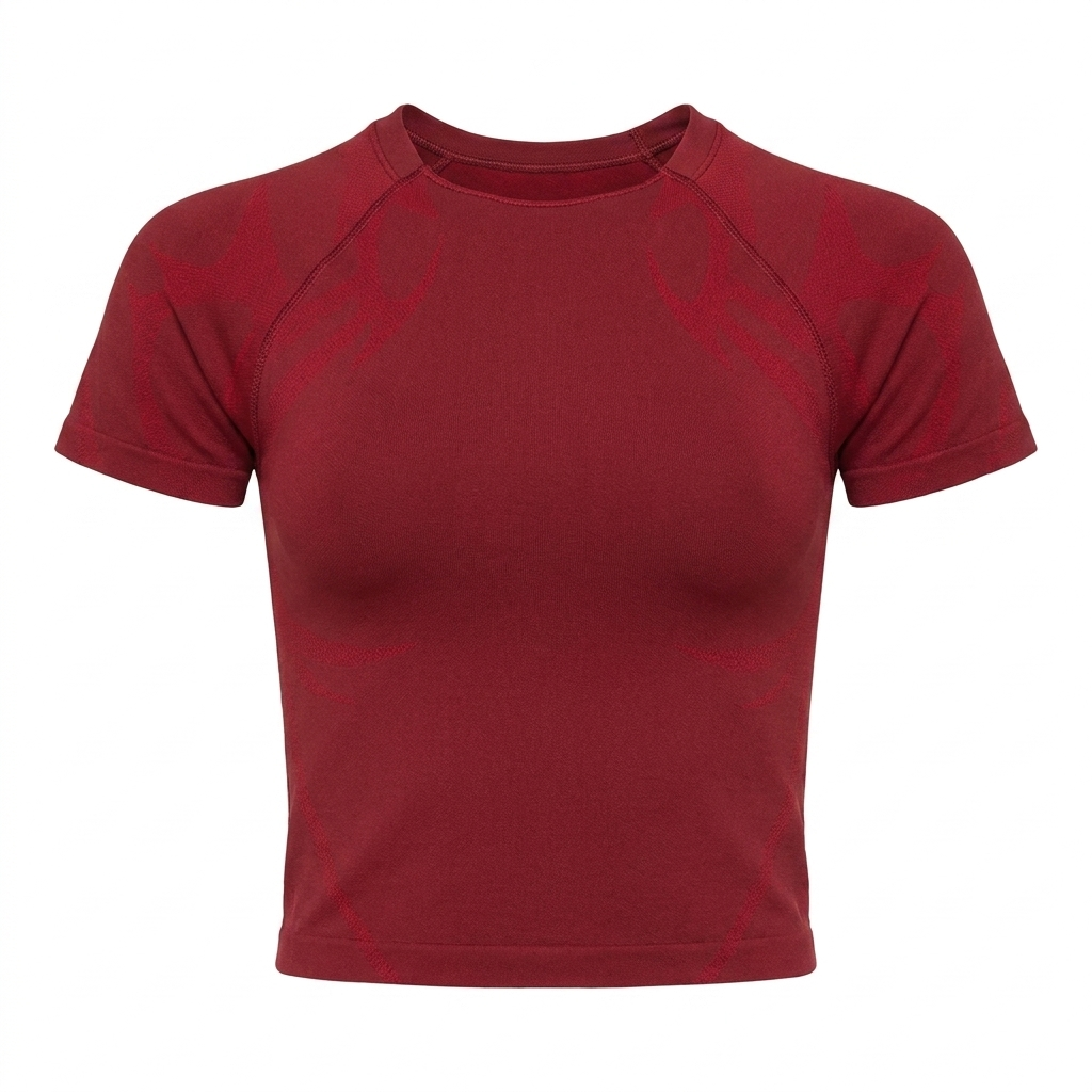 GYMSHARK Storm Seamless Top Sets Red/Carmine Red