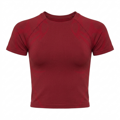 GYMSHARK Storm Seamless Top Sets Red/Carmine Red