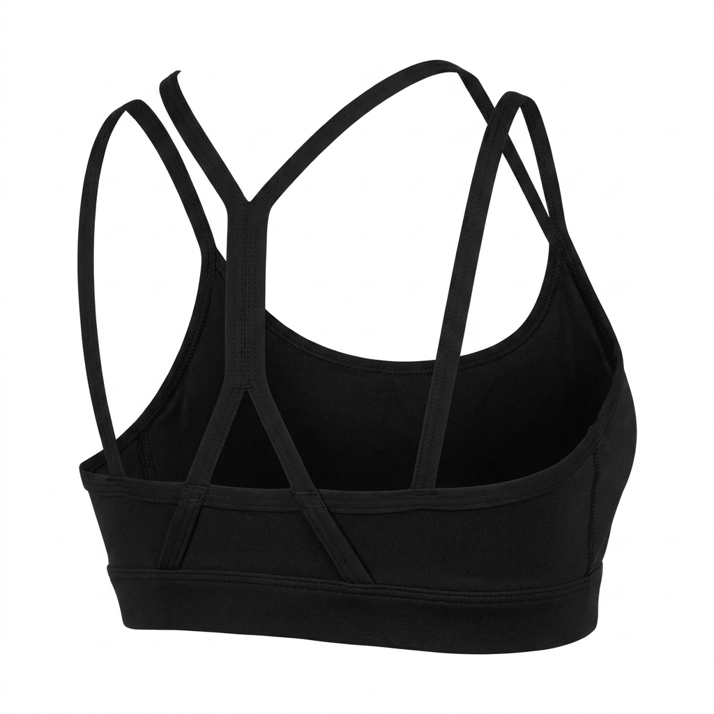 Women's Gymshark Strap Feature Sports Bra Black