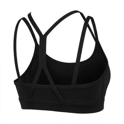Women's Gymshark Strap Feature Sports Bra Black