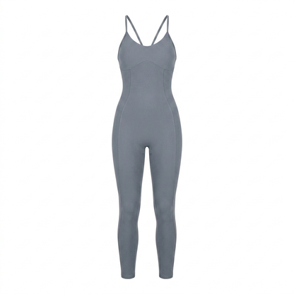 Women's Gymshark Strappy All In One Iron Blue