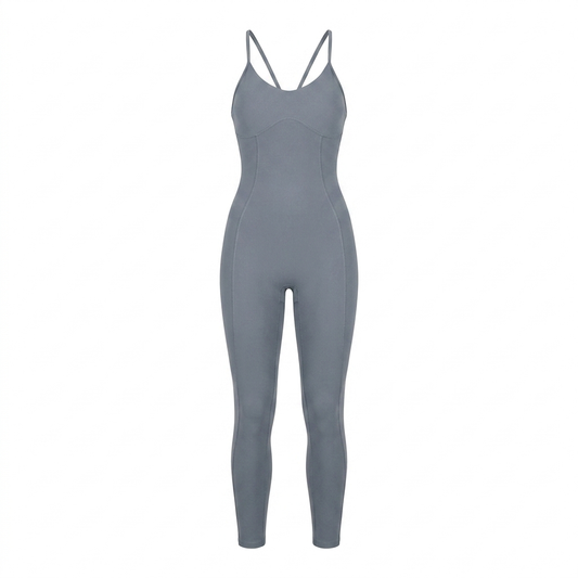 Women's Gymshark Strappy All In One Iron Blue