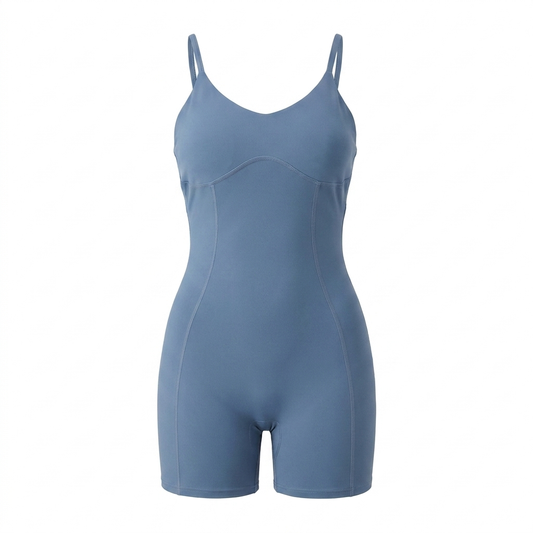 Women's Gymshark Strappy All In One Worn Blue