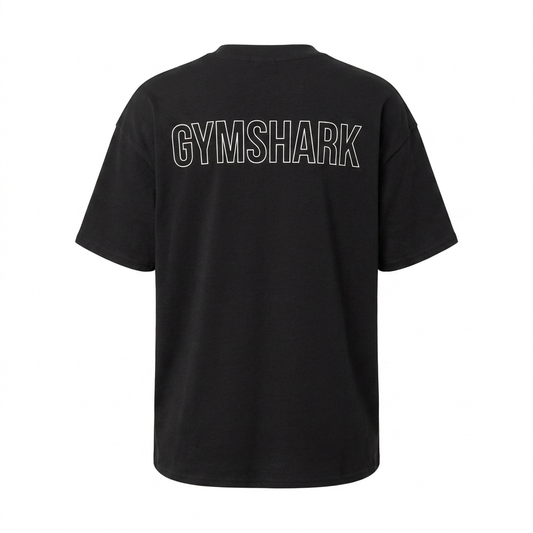 Women's Gymshark Trace Graphic Oversized T-Shirt Black