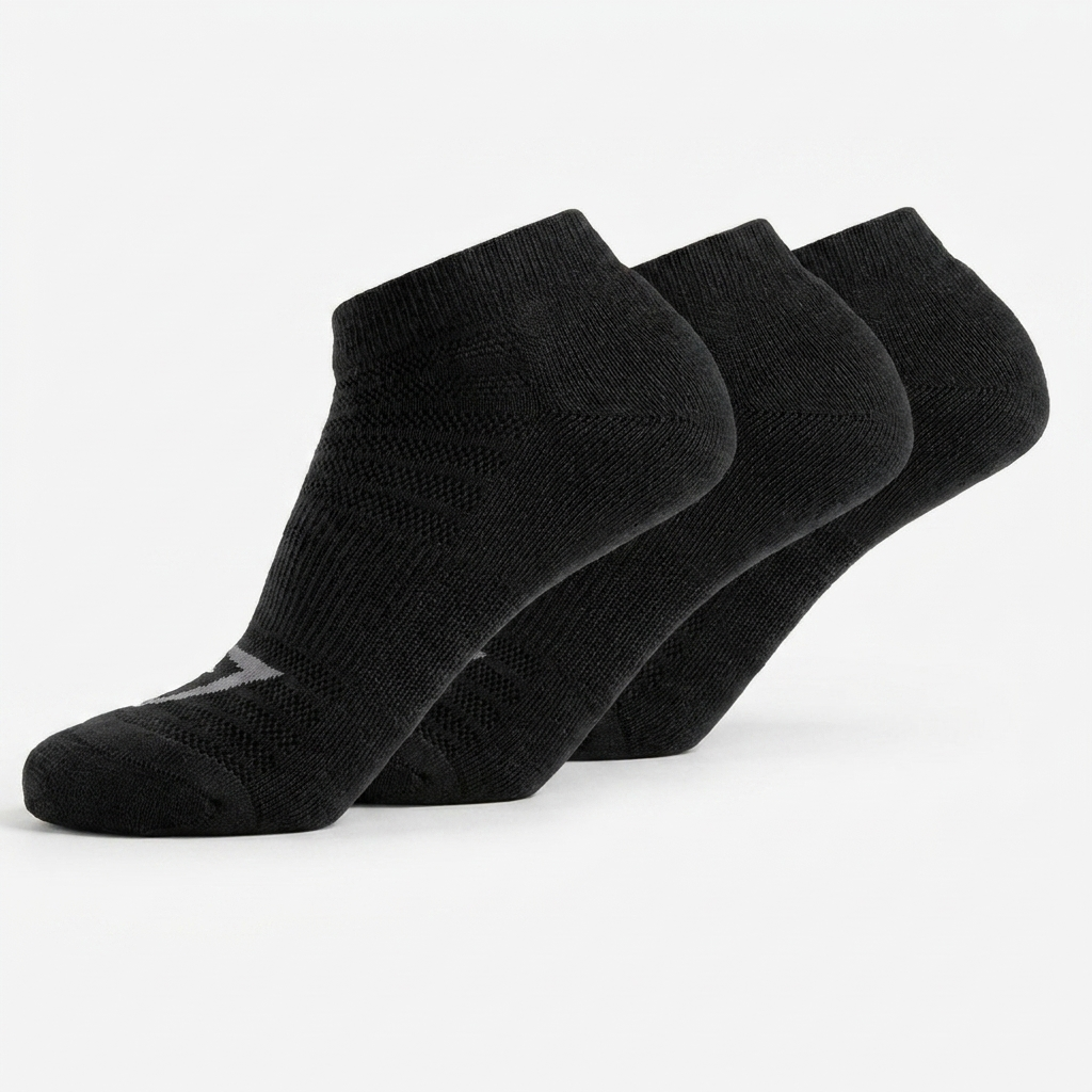 Women's Gymshark Trainer Socks 3Pk Black