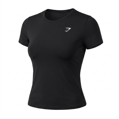 GYMSHARK Training Baby Tee Black
