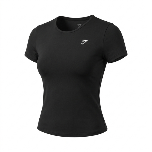 Women's Gymshark Training Baby Tee Black