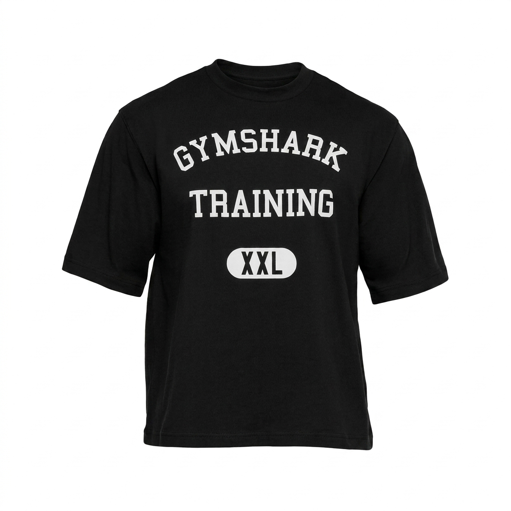 GYMSHARK Training Graphic T-Shirt Black