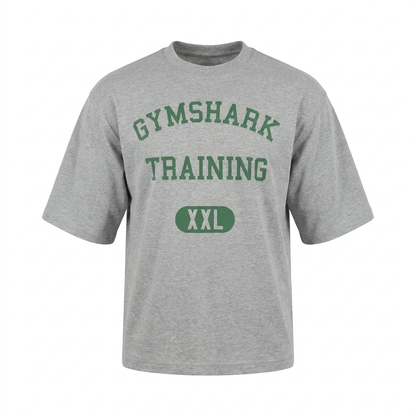 GYMSHARK Training Graphic T-Shirt Light Grey