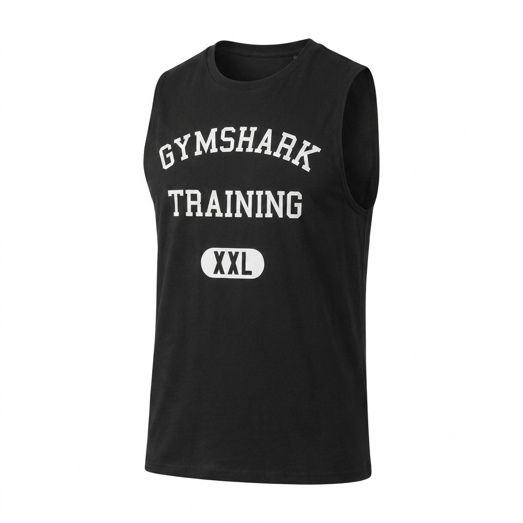 GYMSHARK Training Graphic Tank Black