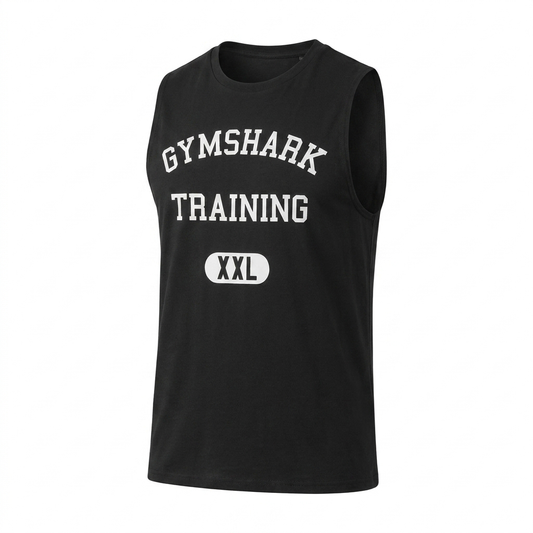 GYMSHARK Training Graphic Tank Black