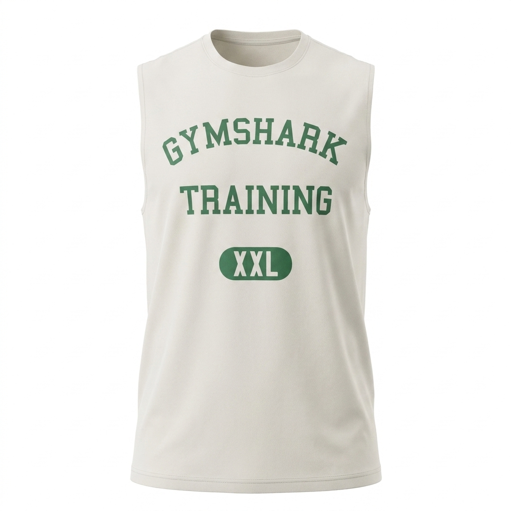 GYMSHARK Training Graphic Tank Soft White