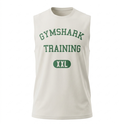 GYMSHARK Training Graphic Tank Soft White