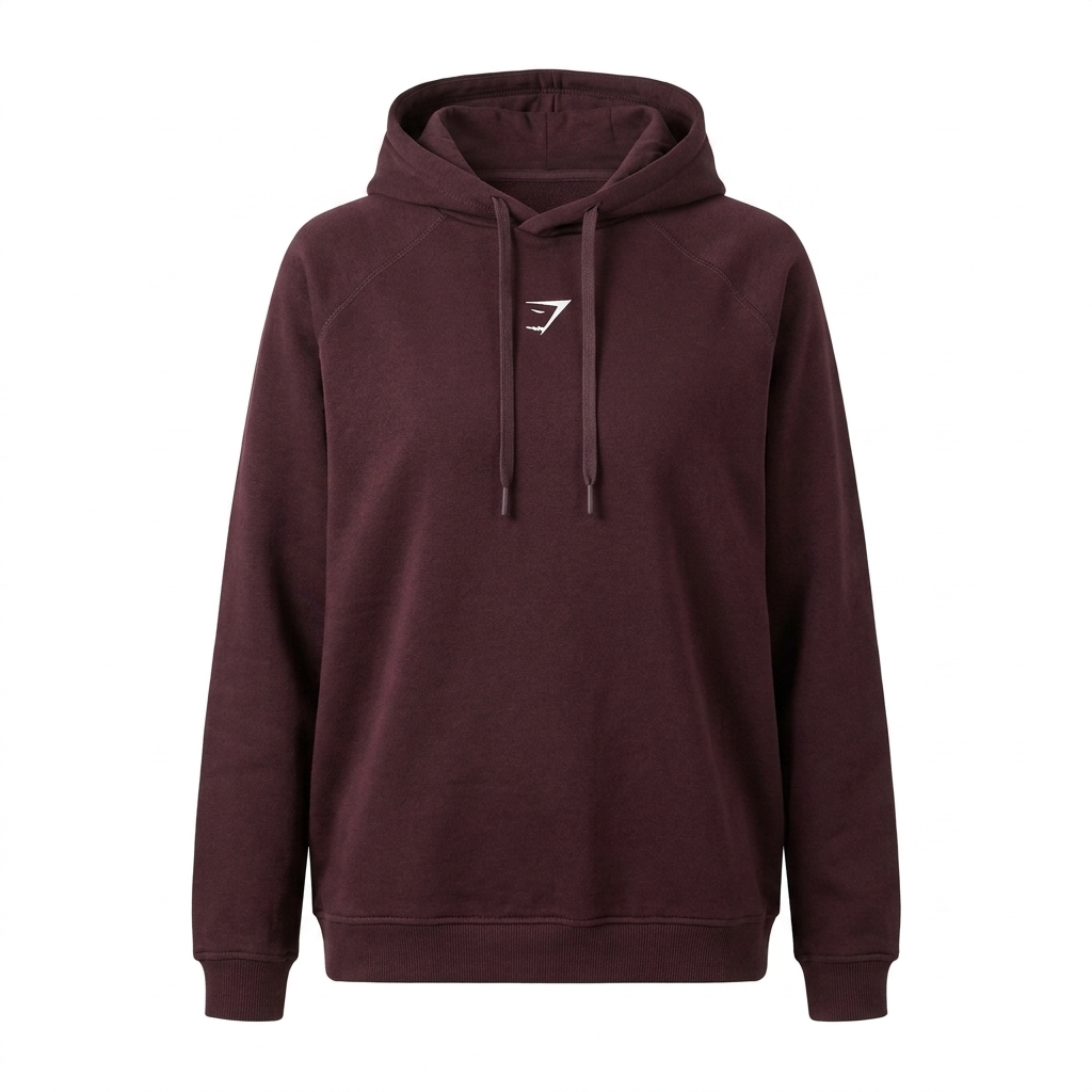 GYMSHARK Training Oversized Fleece Hoodie Purple