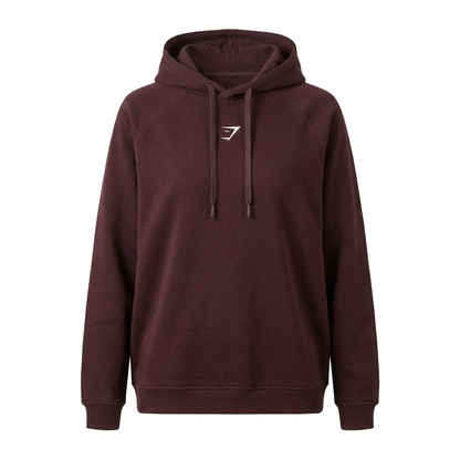 GYMSHARK Training Oversized Fleece Hoodie Purple