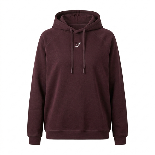GYMSHARK Training Oversized Fleece Hoodie Purple