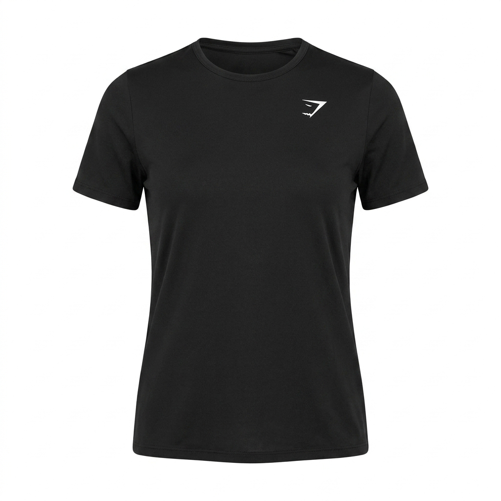 GYMSHARK Training T Shirt Black