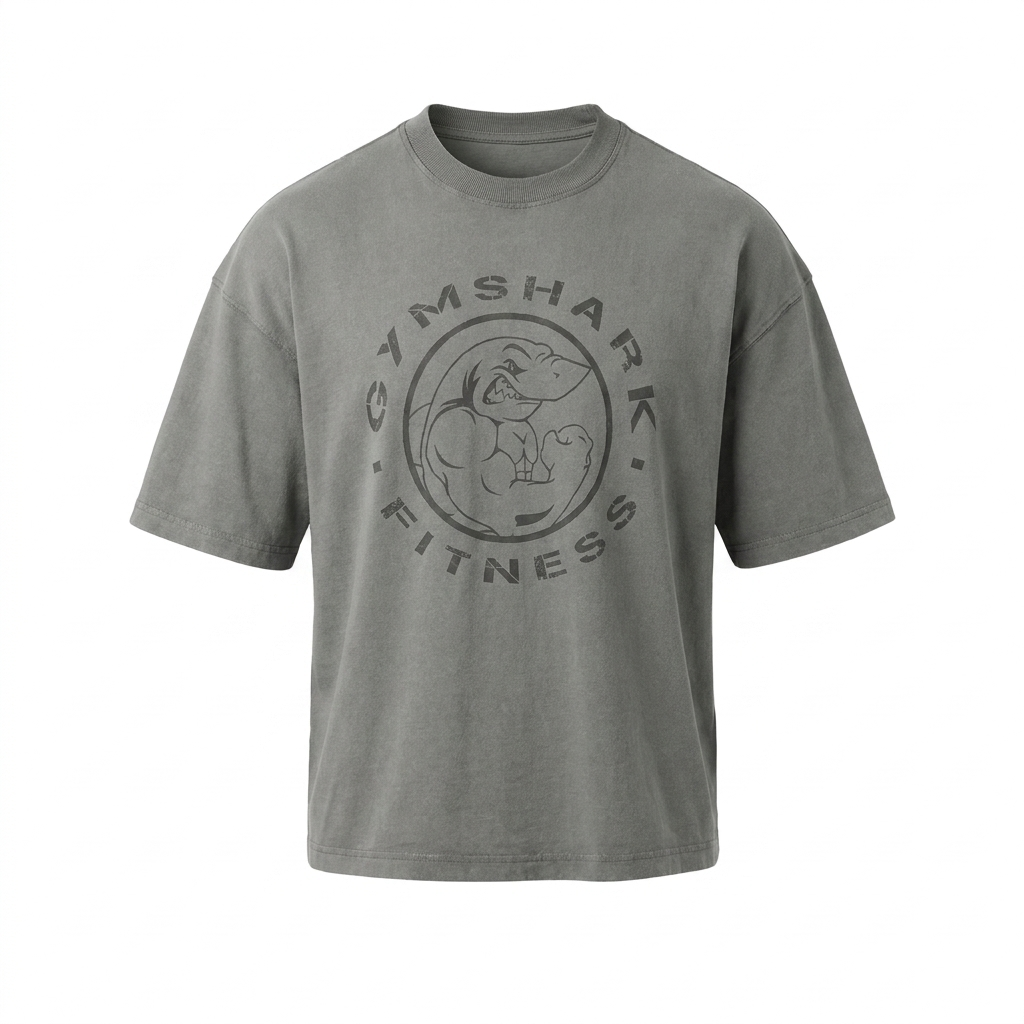 GYMSHARK Vintage Legacy T-Shirt Ash Grey