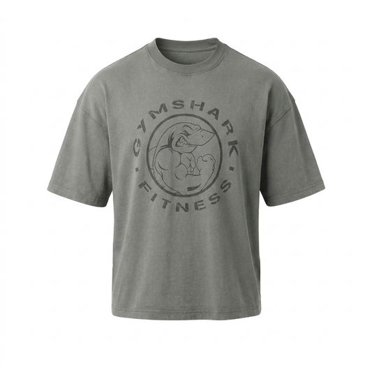 GYMSHARK Vintage Legacy T-Shirt Ash Grey