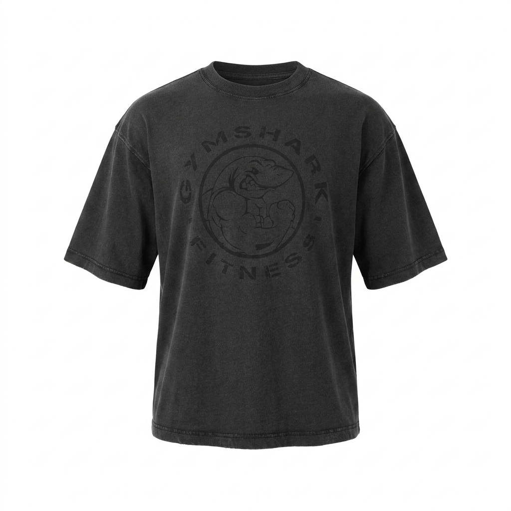 GYMSHARK Vintage Legacy T-Shirt Black