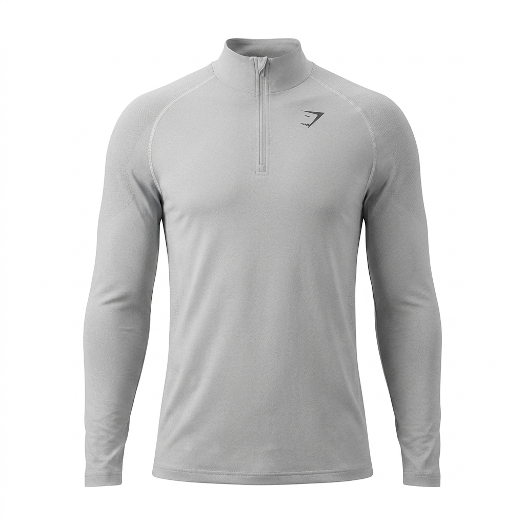 Gymshark Vital 1/4 Zip Light Grey