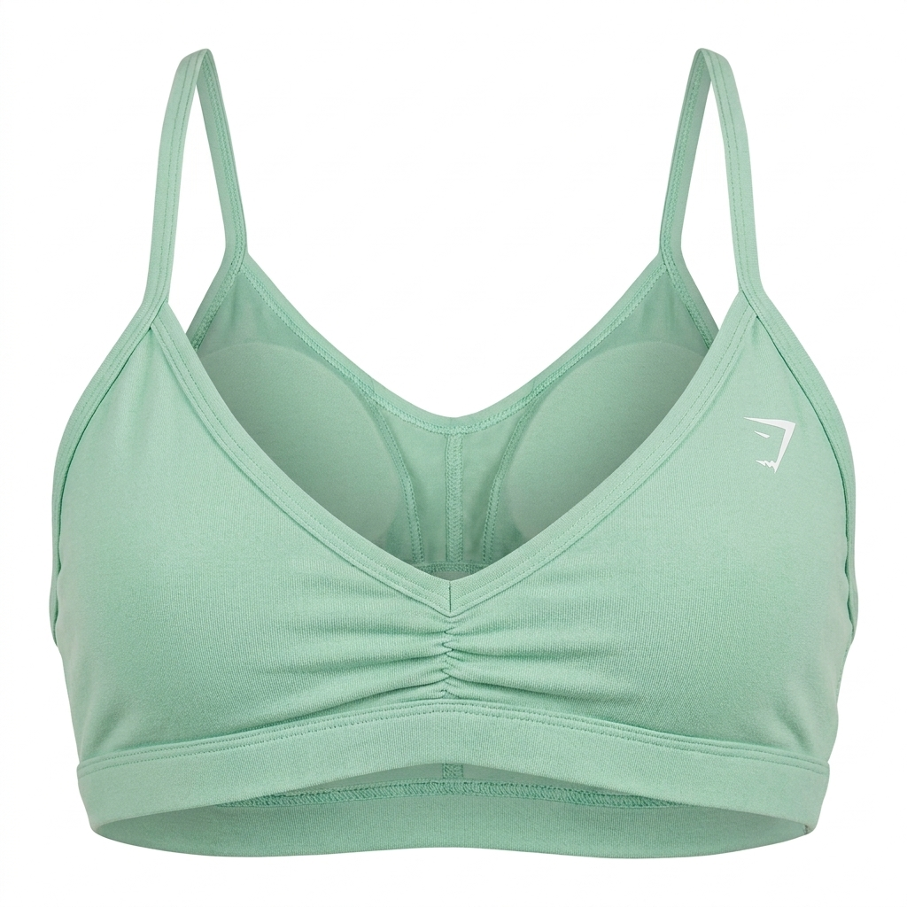 GYMSHARK Washed Minimal Sports Bra Pop Turquoise/Wash