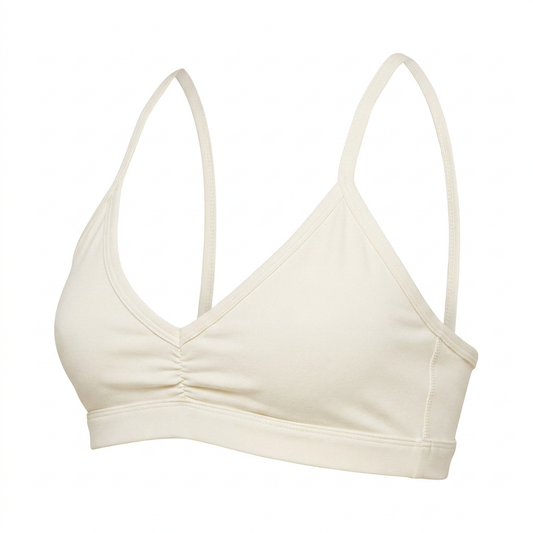 GYMSHARK Washed Minimal Sports Bra Soft White/Wash