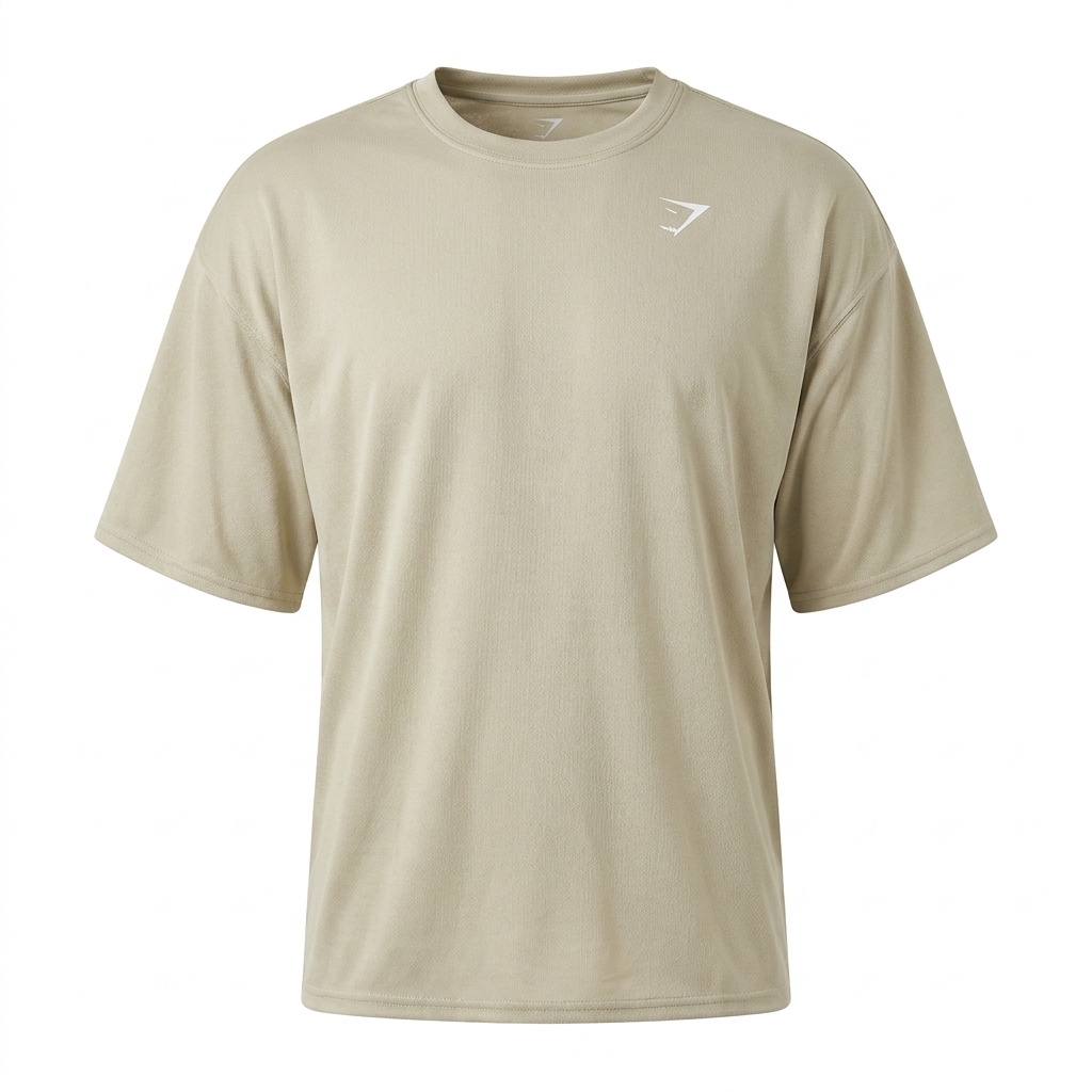 GYMSHARK Washed Pastels T-Shirt Pebble Grey/Wash