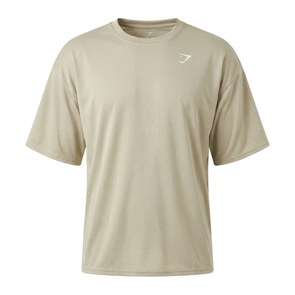 GYMSHARK Washed Pastels T-Shirt Pebble Grey/Wash