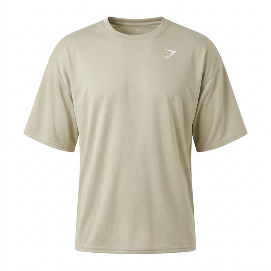 GYMSHARK Washed Pastels T-Shirt Pebble Grey/Wash