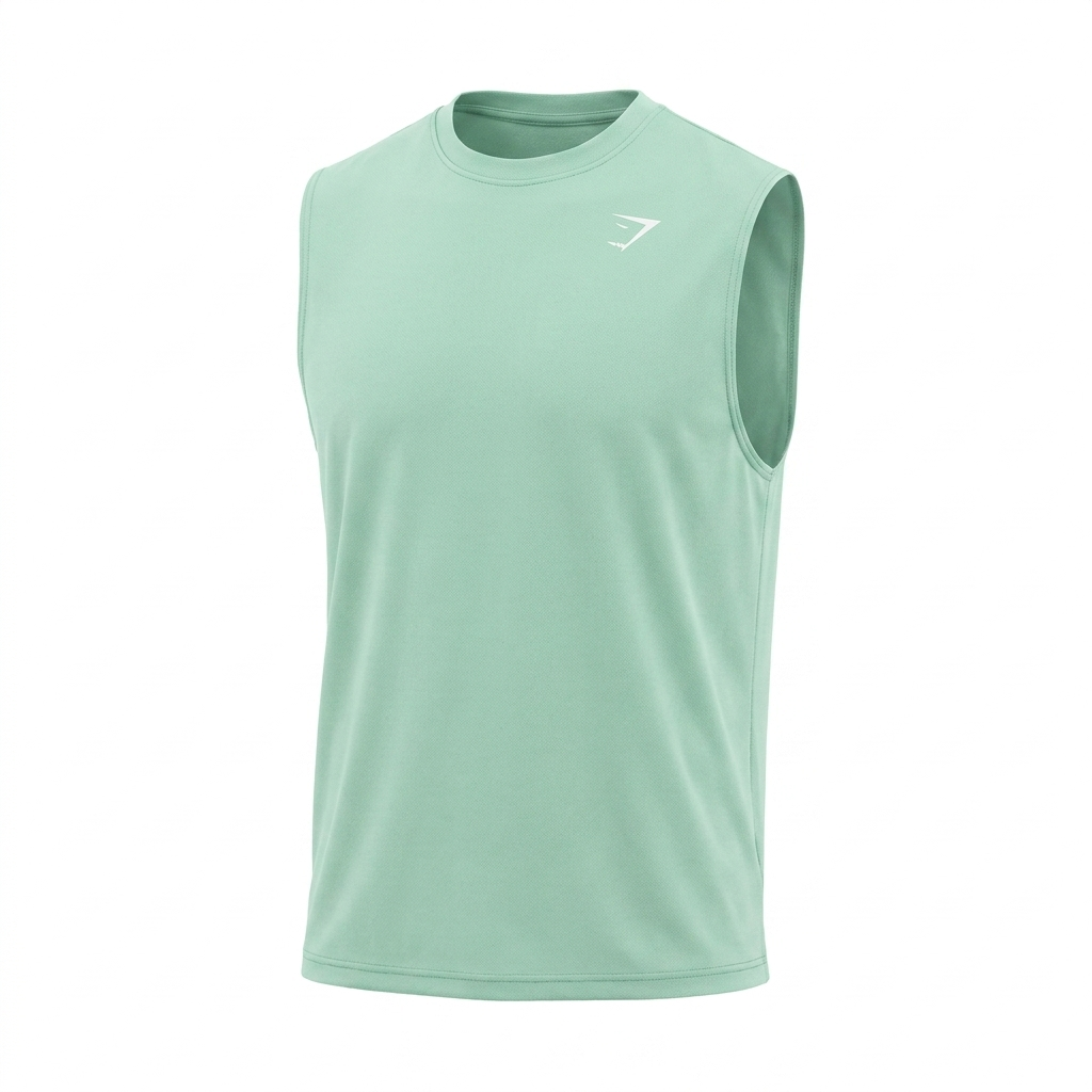 GYMSHARK Washed Pastels Tank Pop Turquoise/Wash