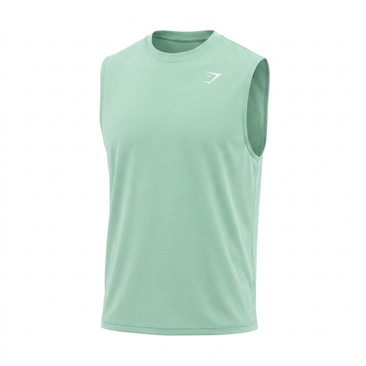 GYMSHARK Washed Pastels Tank Pop Turquoise/Wash