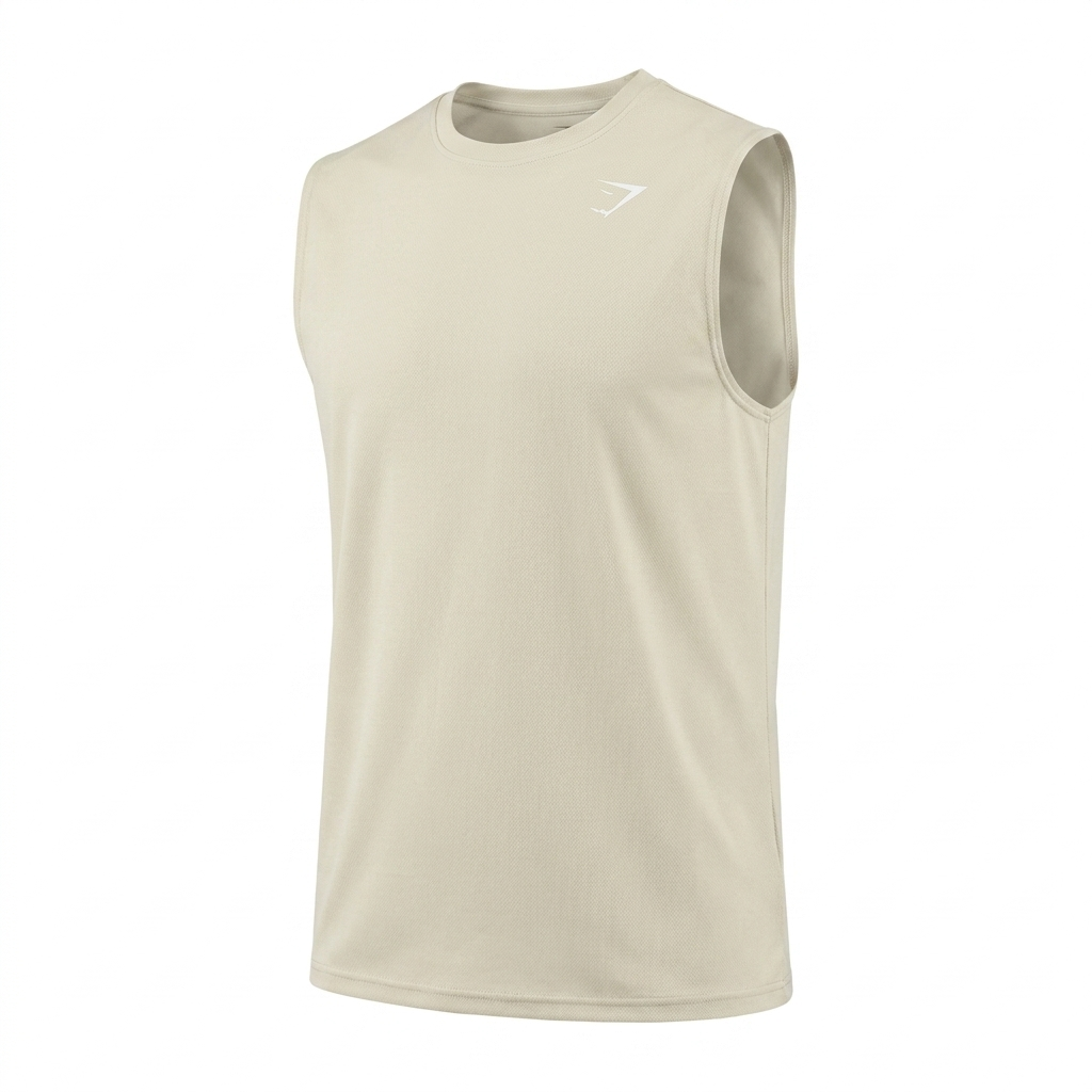 GYMSHARK Washed Pastels Tank Soft White/Wash