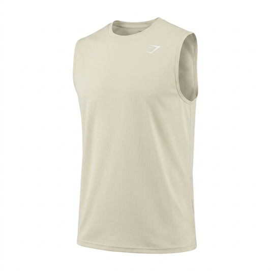 GYMSHARK Washed Pastels Tank Soft White/Wash