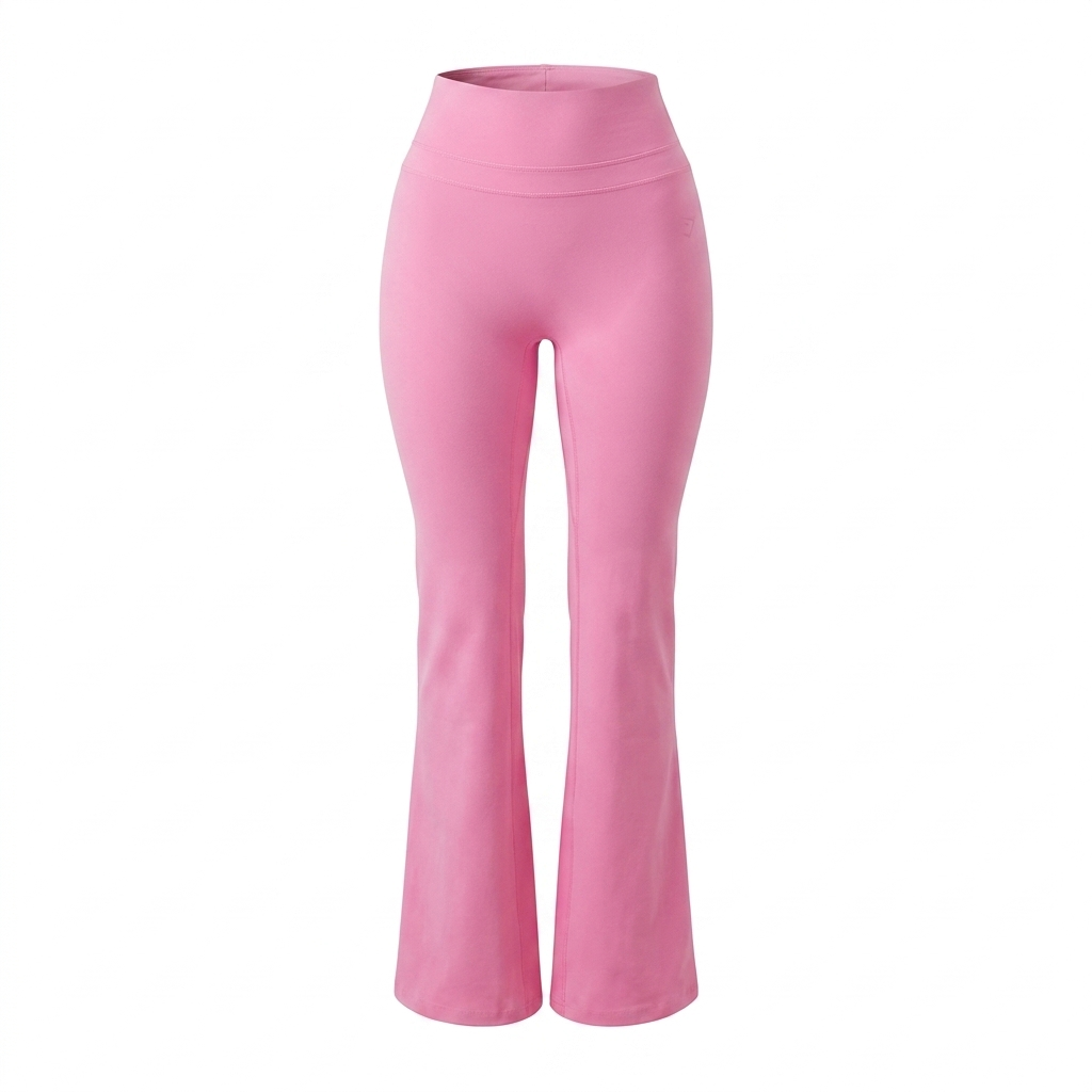GYMSHARK Whitney Short Flared Leggings Pink